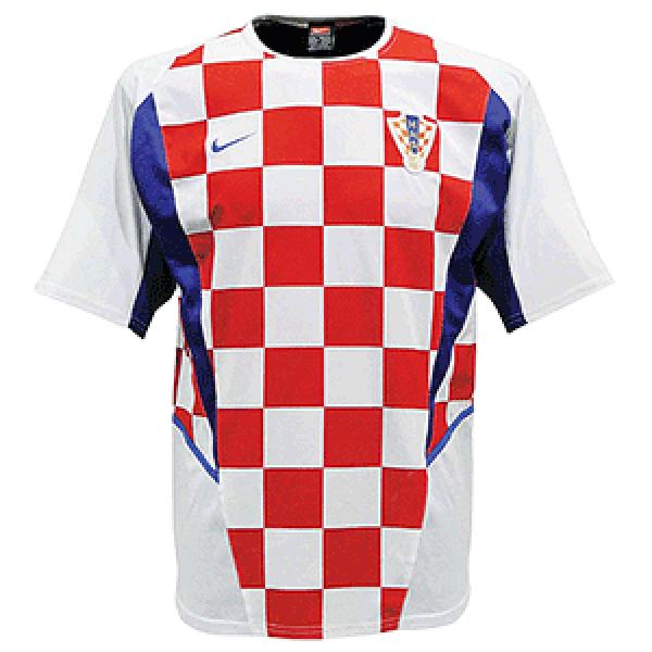 Croatia maglia da calcio retrò da uomo partita prima maglia da calcio sportivo 2002-2003